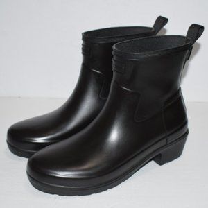 Hunter Women's Refined Low Heel Ankle Rain Boots